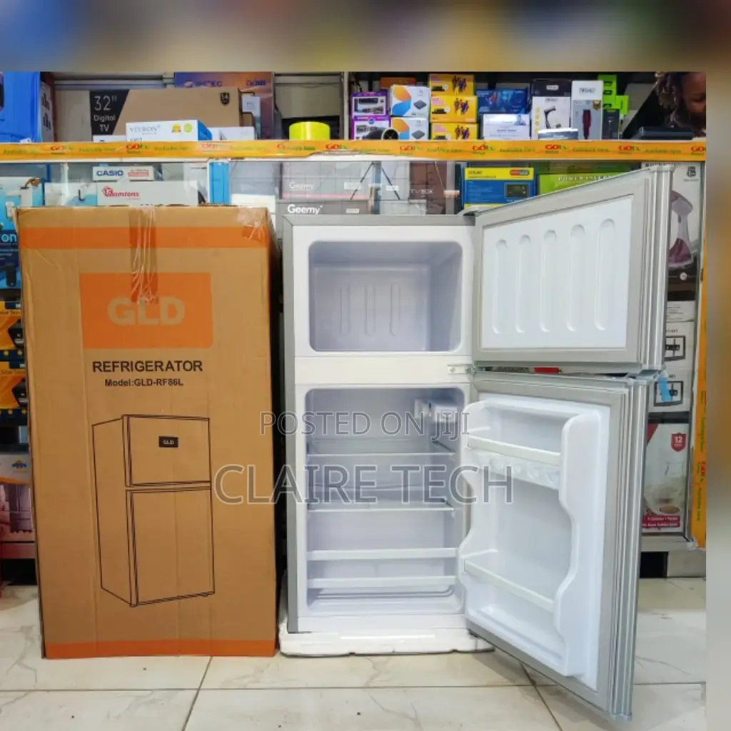 GLD 86 Litres Double Door Refrigerator Grey