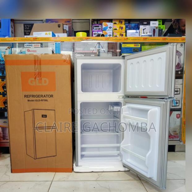 GLD 86 Litres Double Door Refrigerator Grey - main view
