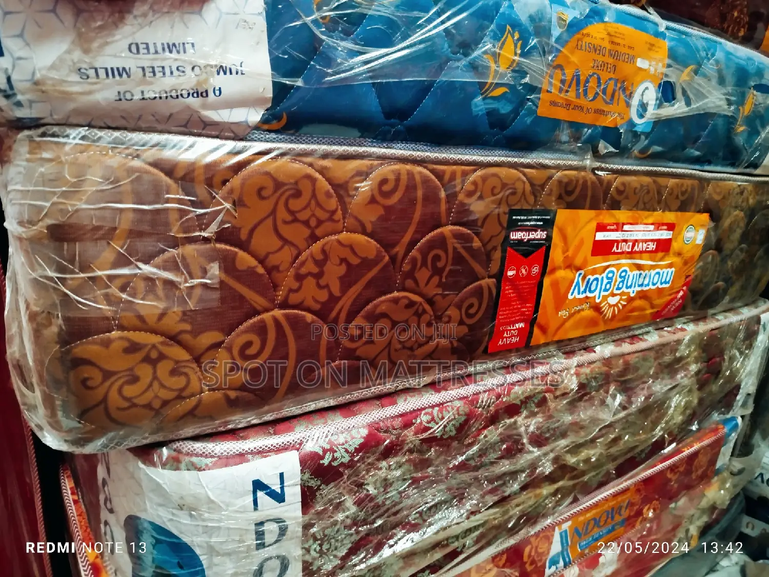 5×6 (186cm × 152cm) 12inch Thick HD Quilted Mattresses.