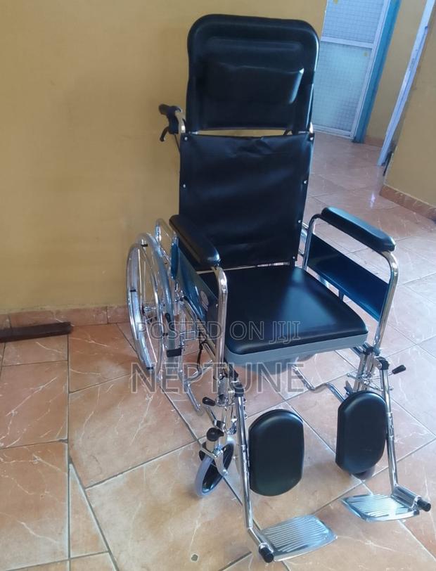 Commode Recliner Wheelchair - main view