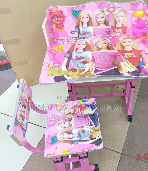 Kids Study Desk Pink Kids Tables Adjustable Available - main view
