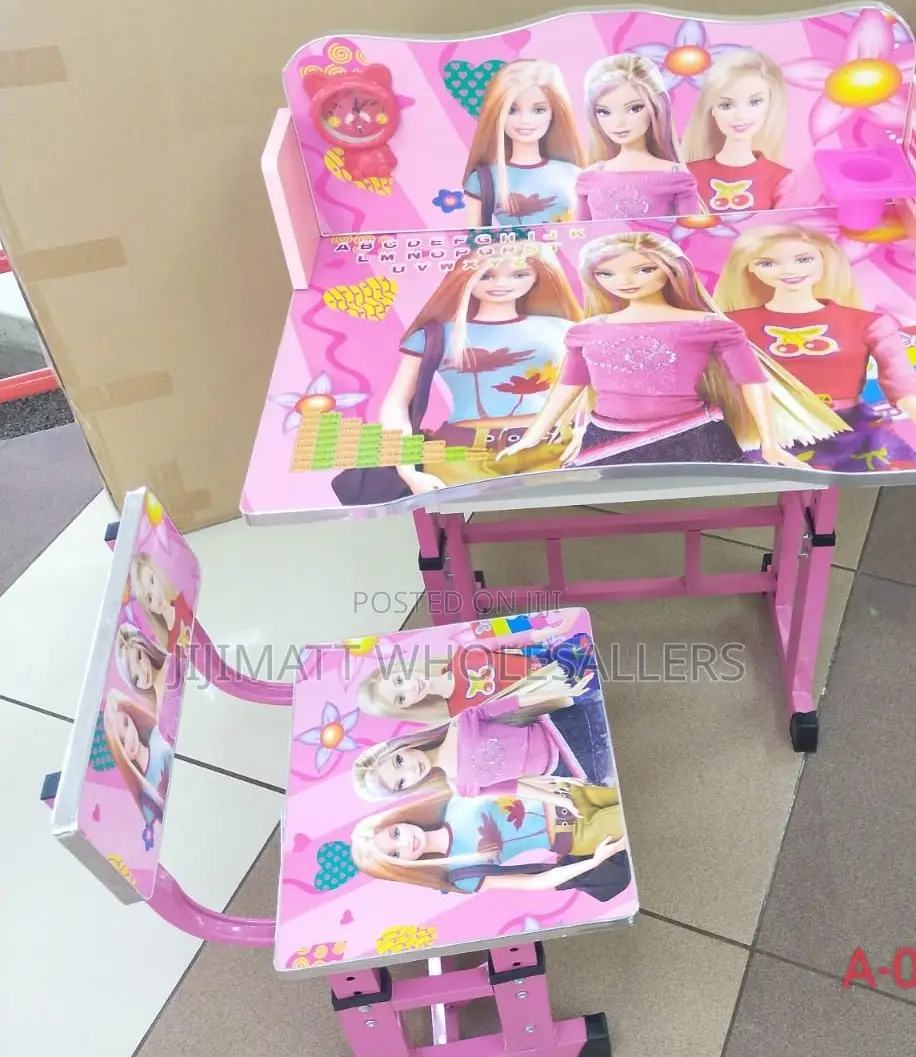 Kids Study Desk Pink Kids Tables Adjustable Available
