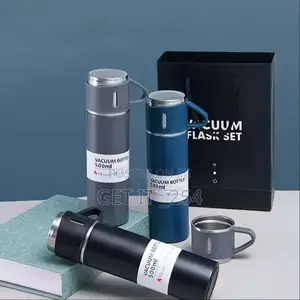 *Trendy Flask Set With Cup/Portable Coffee Flask.400ml