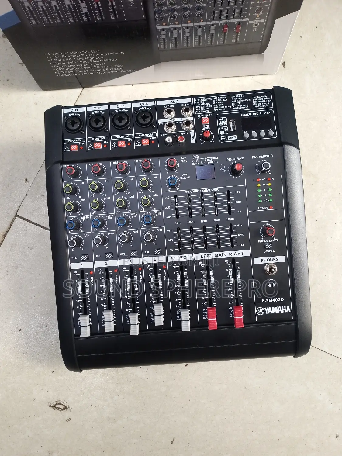 Professional Audio Mixer 4 Channel