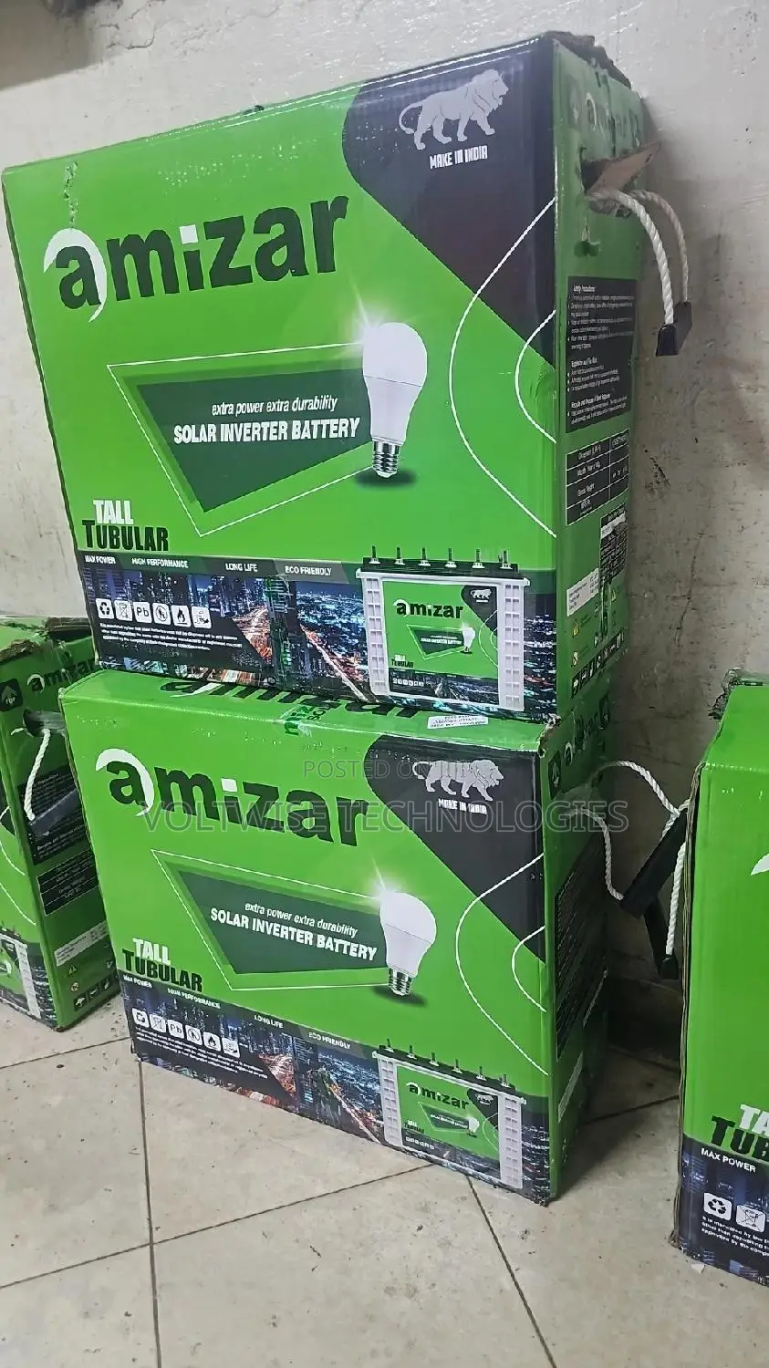 Amizar 200ah Tall Tubular Lead Acid Battery