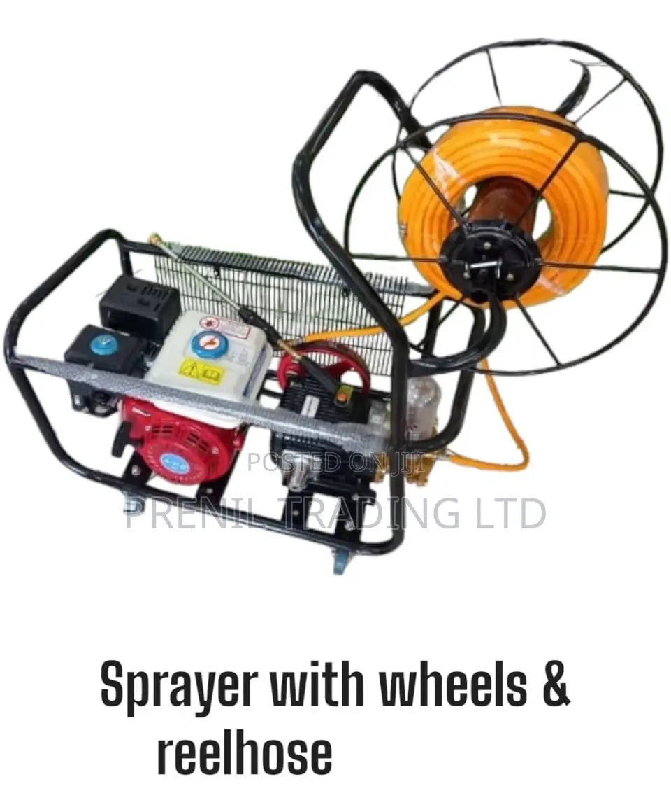 Sprayer With Wheels Reel Hose