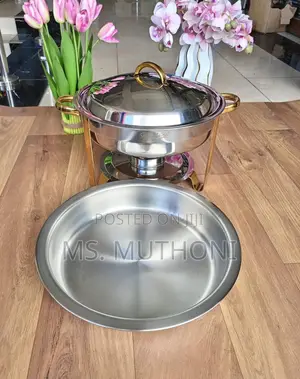 5 L *Oval Chaffing Dish With Golden Stand*