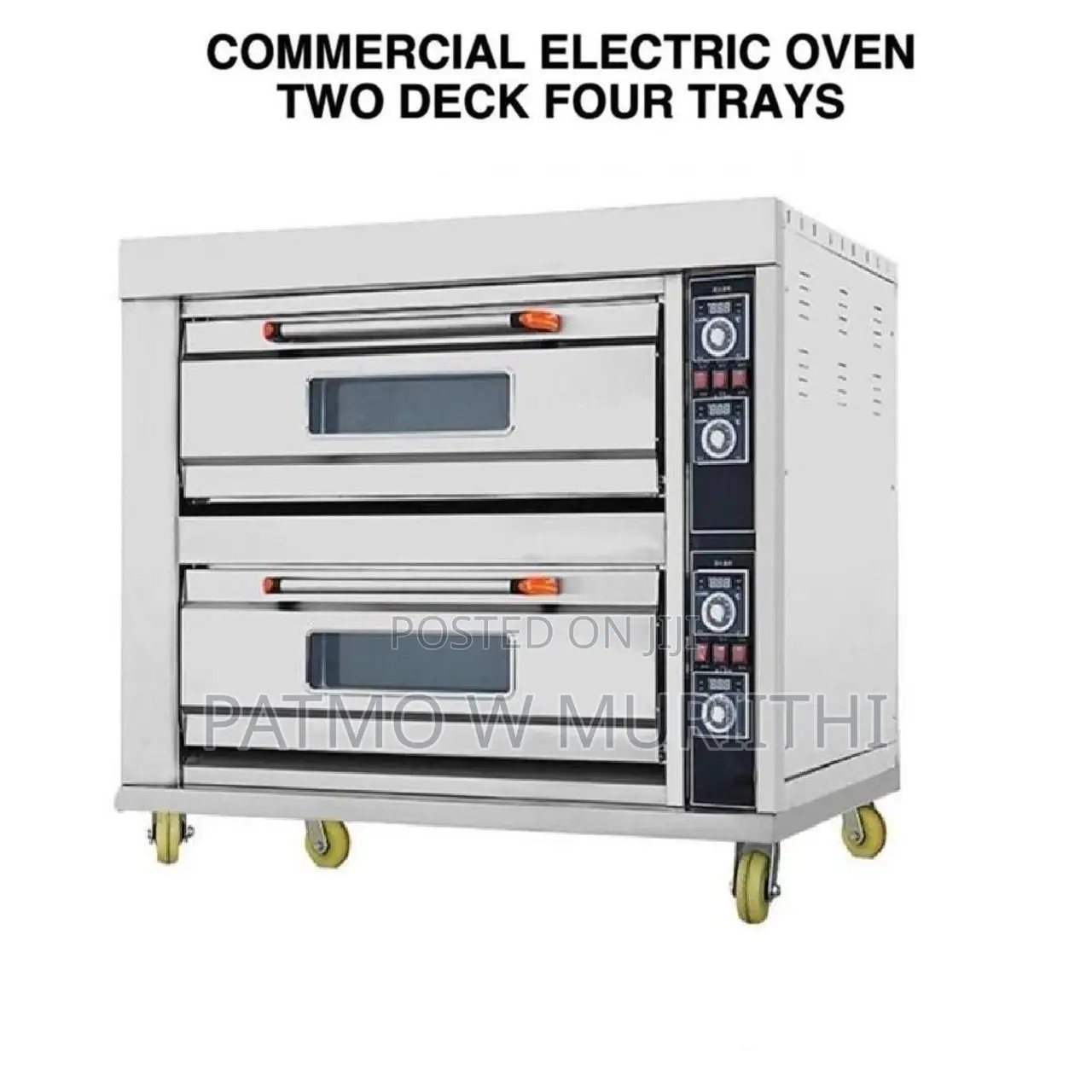 Premier Commercial Oven Two Deck Four Tray
