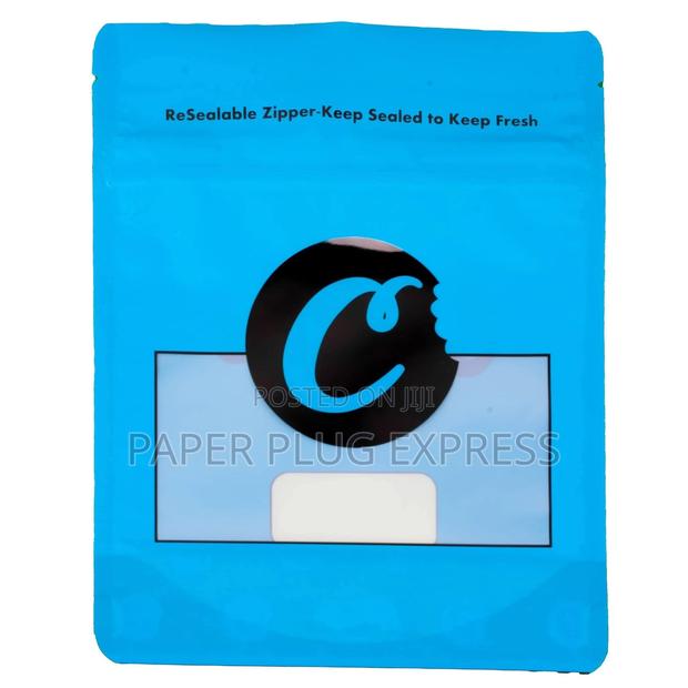 Cookies Blue Ziplock Smell Proof Bag - 28g (100pcs) - main view
