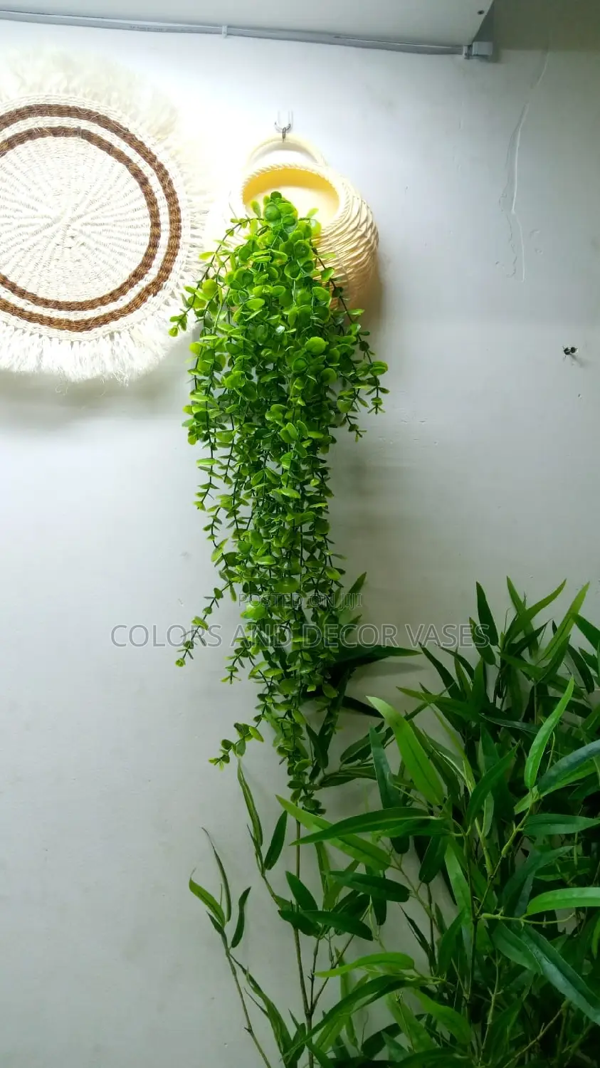 Vase Plus Vines Artificial