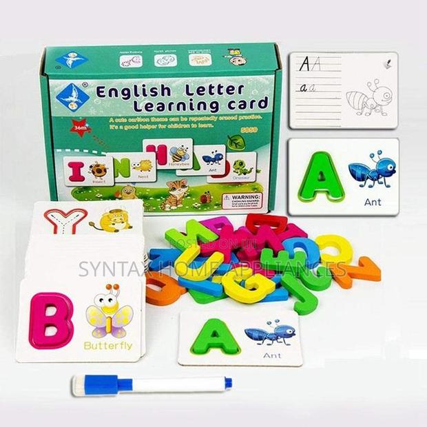 English Letter Learning Card