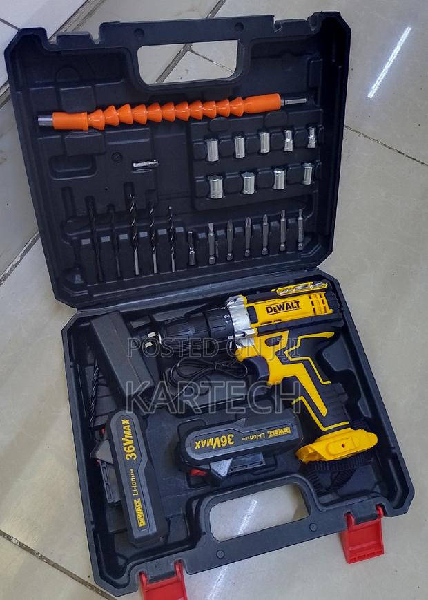 Dewalt 36v Cordless Drill Set, 2 Batteries - main view