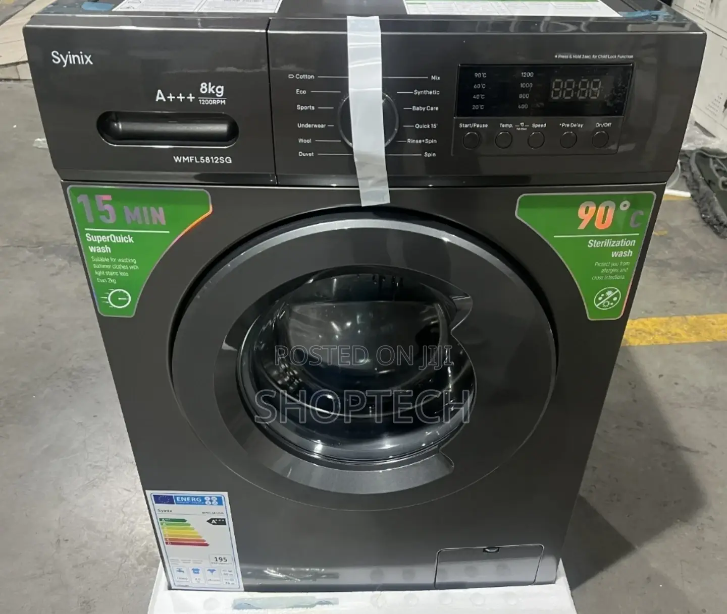 Syinix 8kgs Front Load Washing Machine at 40000