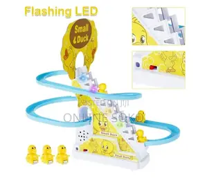 Kids Small Duck Electric Duck Climbing Stairs Slide Game Toy