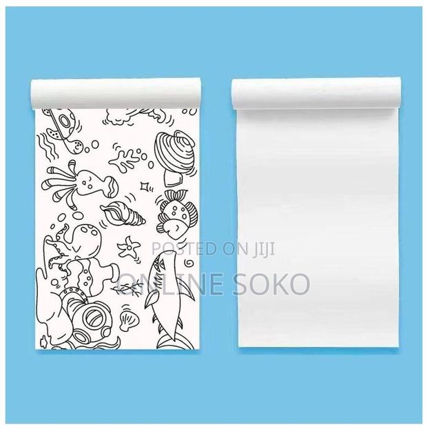 Kids DIY Art Craft Drawing Colouring Paper Roll – 3M - thumbnail 6