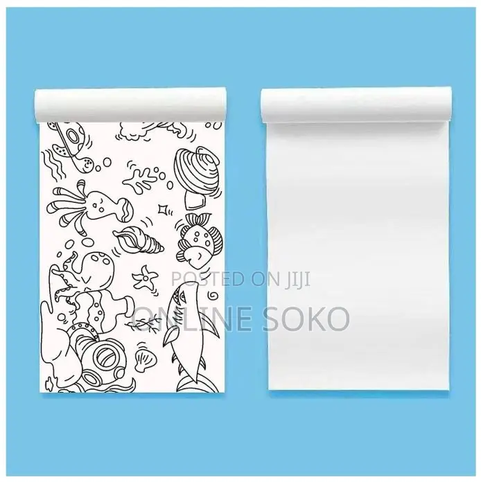 Kids DIY Art Craft Drawing Colouring Paper Roll – 3M