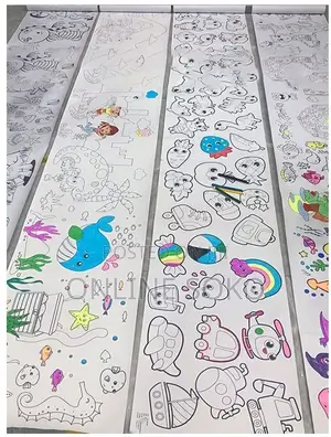 Kids DIY Art Craft Drawing Colouring Paper Roll – 3M