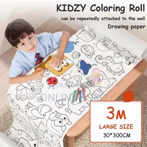 Kids DIY Art Craft Drawing Colouring Paper Roll – 3M