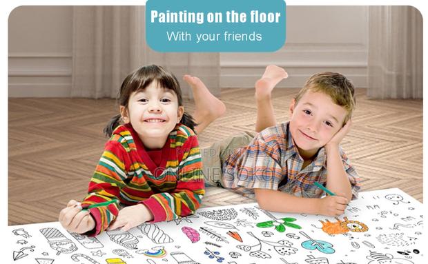 Kids DIY Art Craft Drawing Colouring Paper Roll – 3M - thumbnail 3