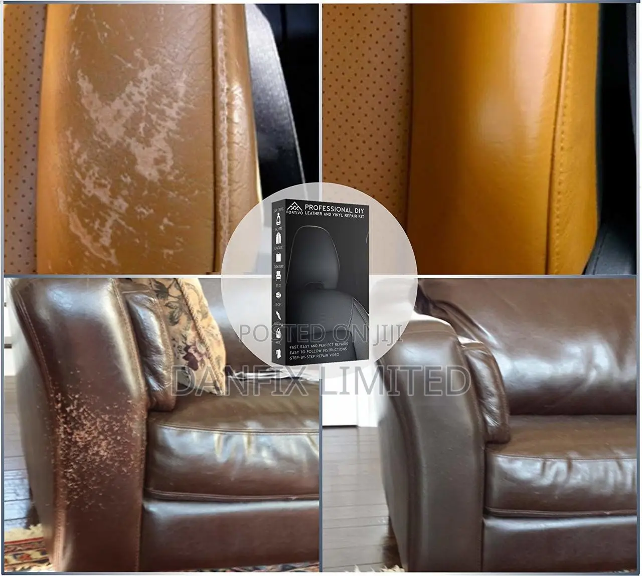 Sofa Refurbishment Worn Out Leather and Fabrics