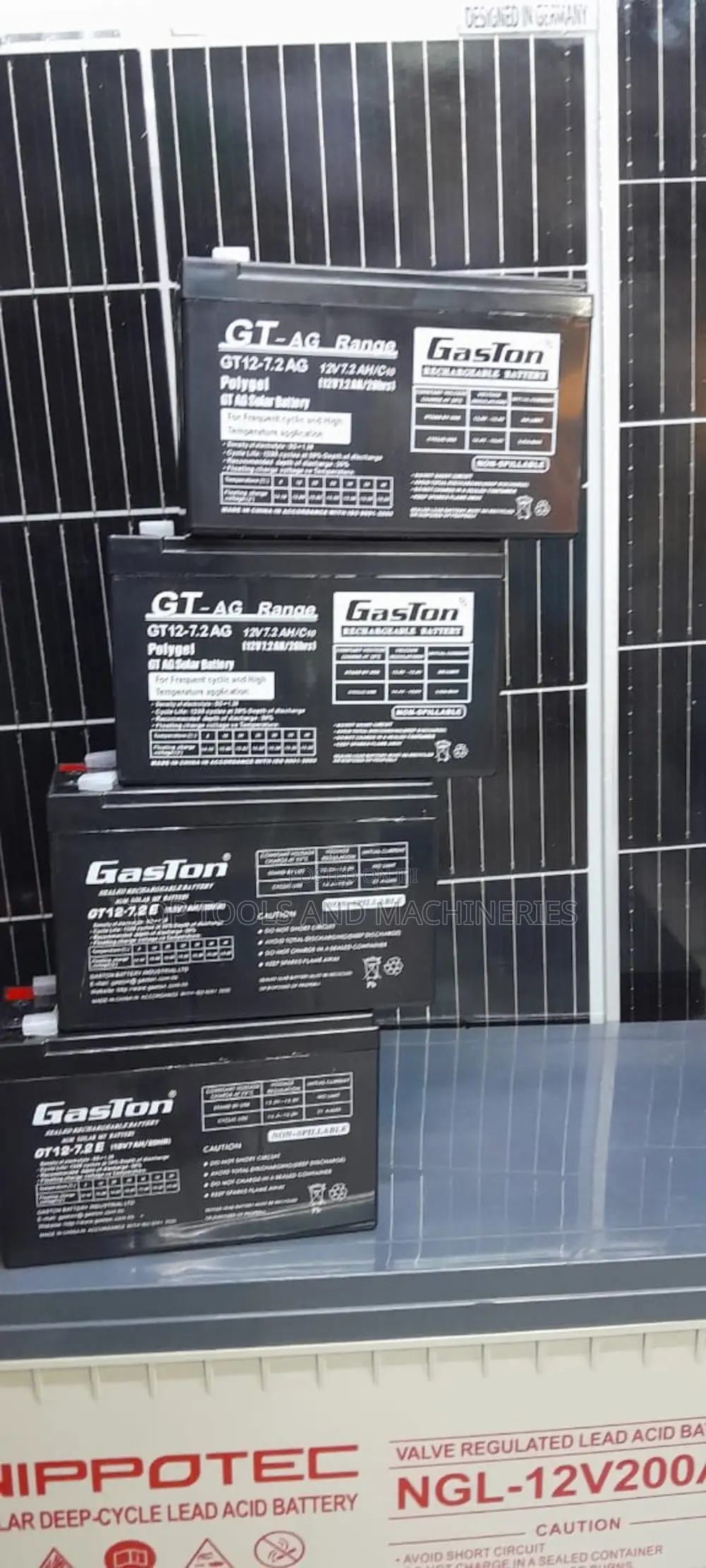 Gaston Polygel GT AG Backup Ups Battery 12v 7.2ah