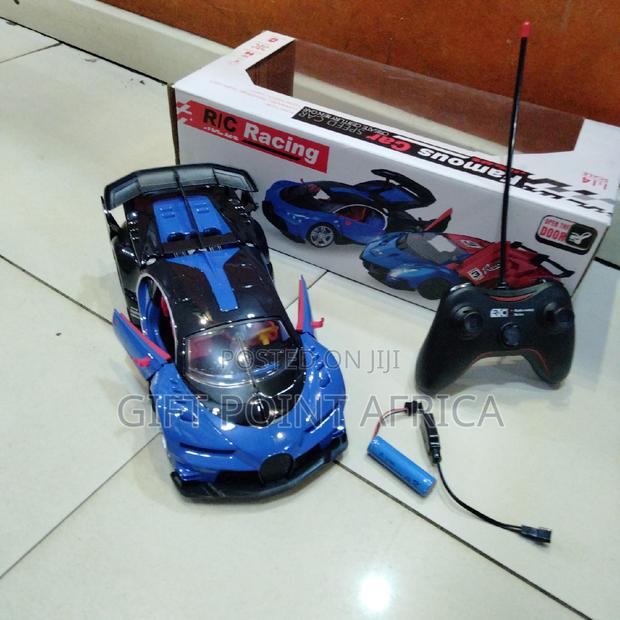 Blue Bugatti Rechargeable Toy Car for Kids - thumbnail 2