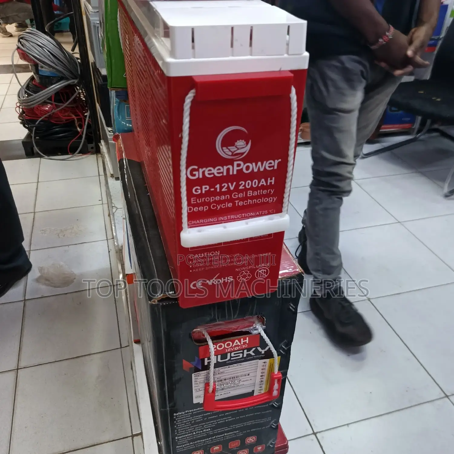 Greenpower 200ah 12V Gel Deep Cycle Battery