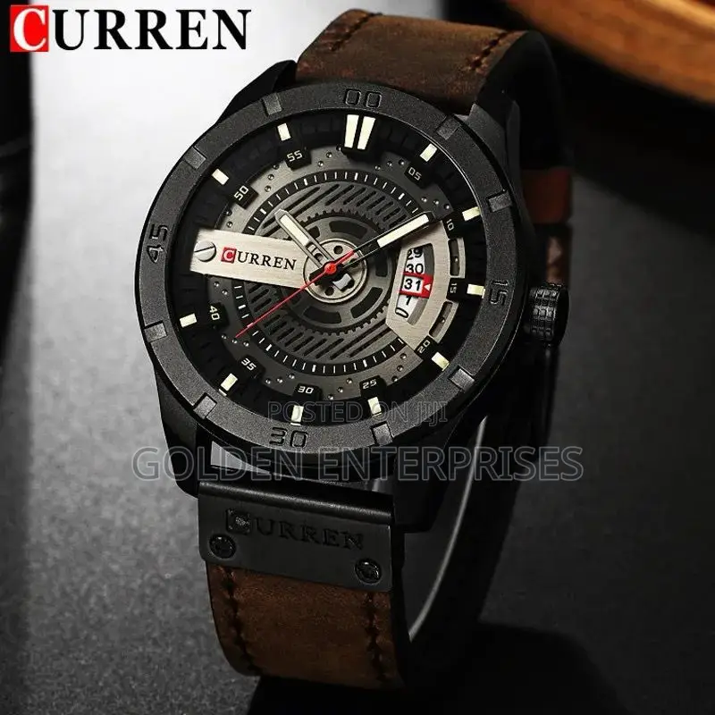Fashionable CURREN Gents Leather Strap