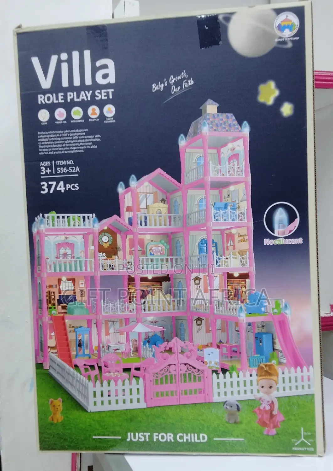 379 Pieces Kids Doll House Play Set