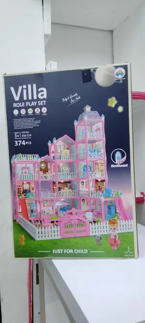 374 Pieces Kids Doll House Play Set