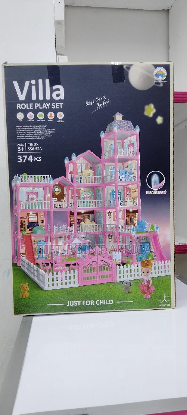 379 Pieces Doll House Play Set for Kids - thumbnail 4