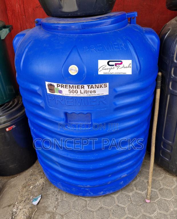 500 Litres Double Layered Blue Water Tank.