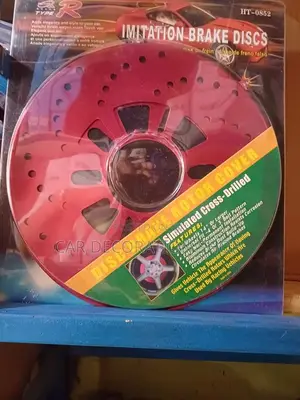 2pc Red Aluminum Constructed Rotor Disc Covers