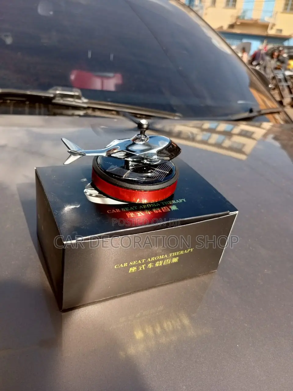 Solar Plane Themed Design Dashboard Air Freshener