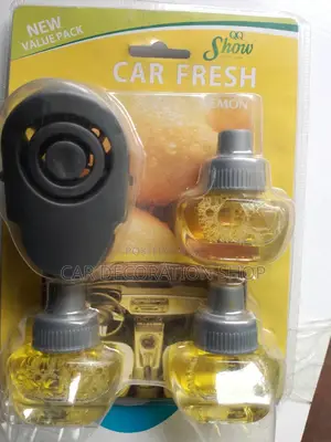 Car Air Solar Freshener Vent Clip Lemon, Strawberry Scent
