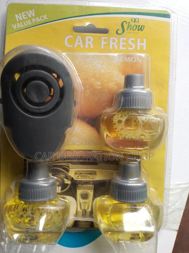 Car Air Solar Freshener Vent Clip Lemon, Strawberry Scent
