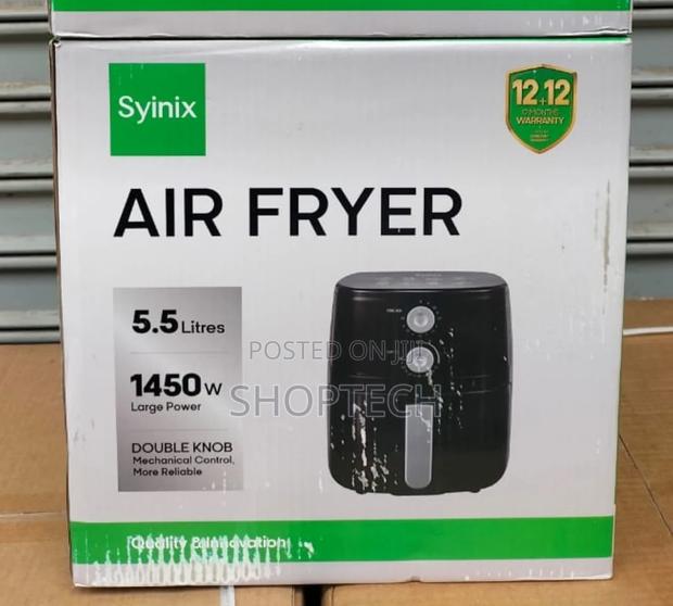 Syinix Manual Control Airfryer- 5.5litres.