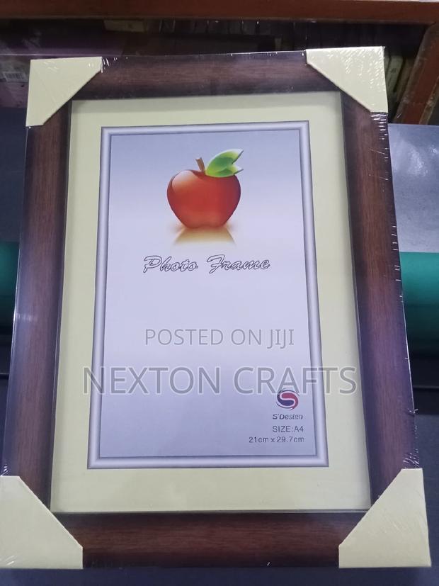 Brown A4 Picture Frame , With Glass