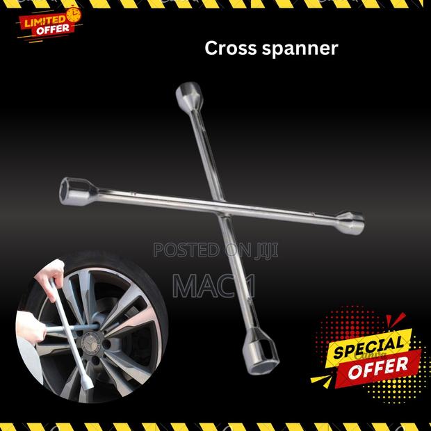 Car Emergency Kit Car Jack Scissors Jack ,Cross Spanner - thumbnail 3