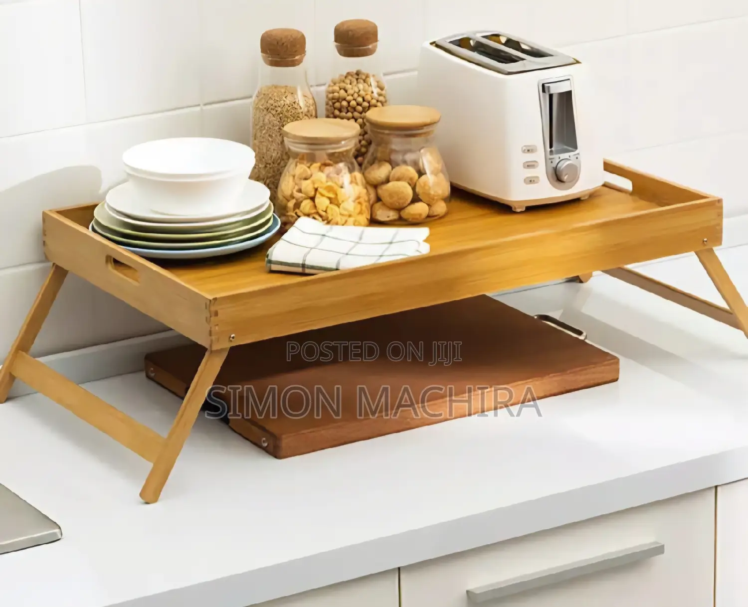 Foldable Tray Bamboo