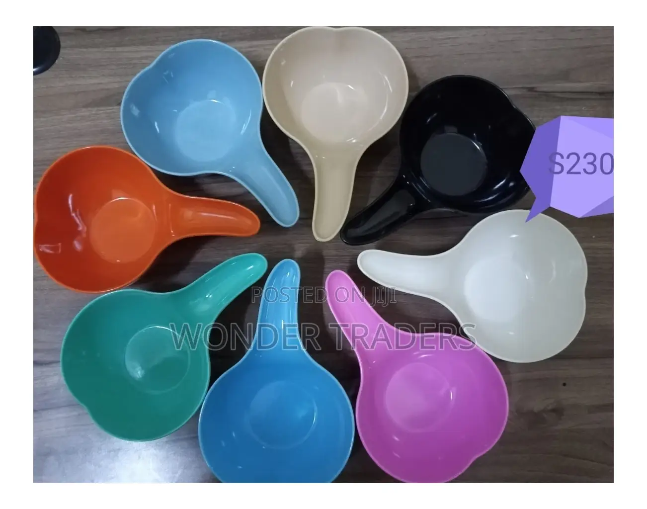 :Calabash: 6pcs Black, Orange, Pink Blue