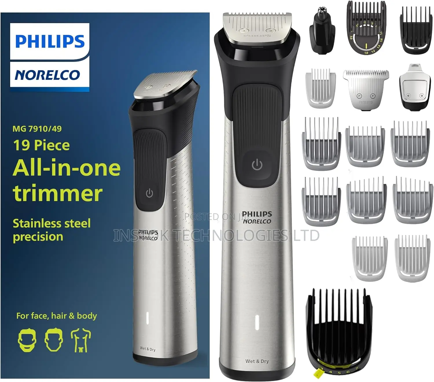 PHILIPS Norelco Multigroom Series 7000 All-in-One Groomer