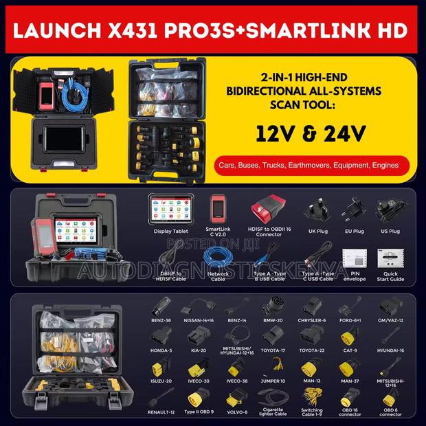 Launch X431 PRO3S+SMARTLINK HD Cars Trucks Diagnosis Machine