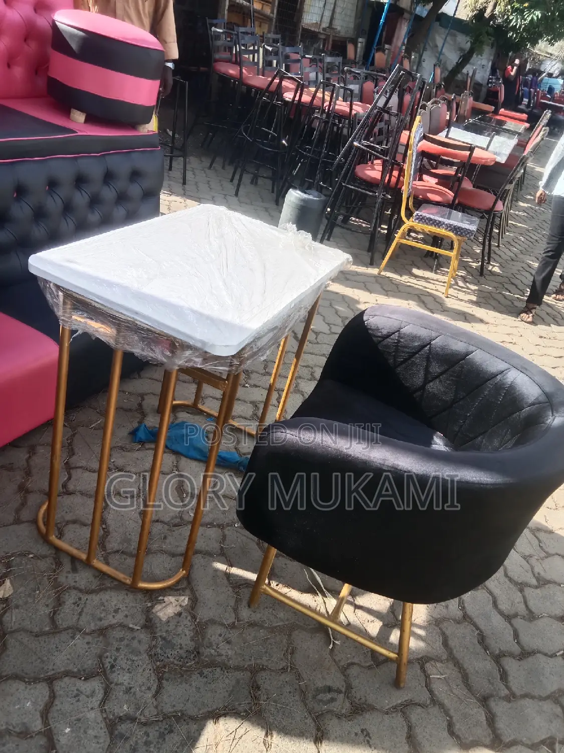 Manicure Chairs and Table