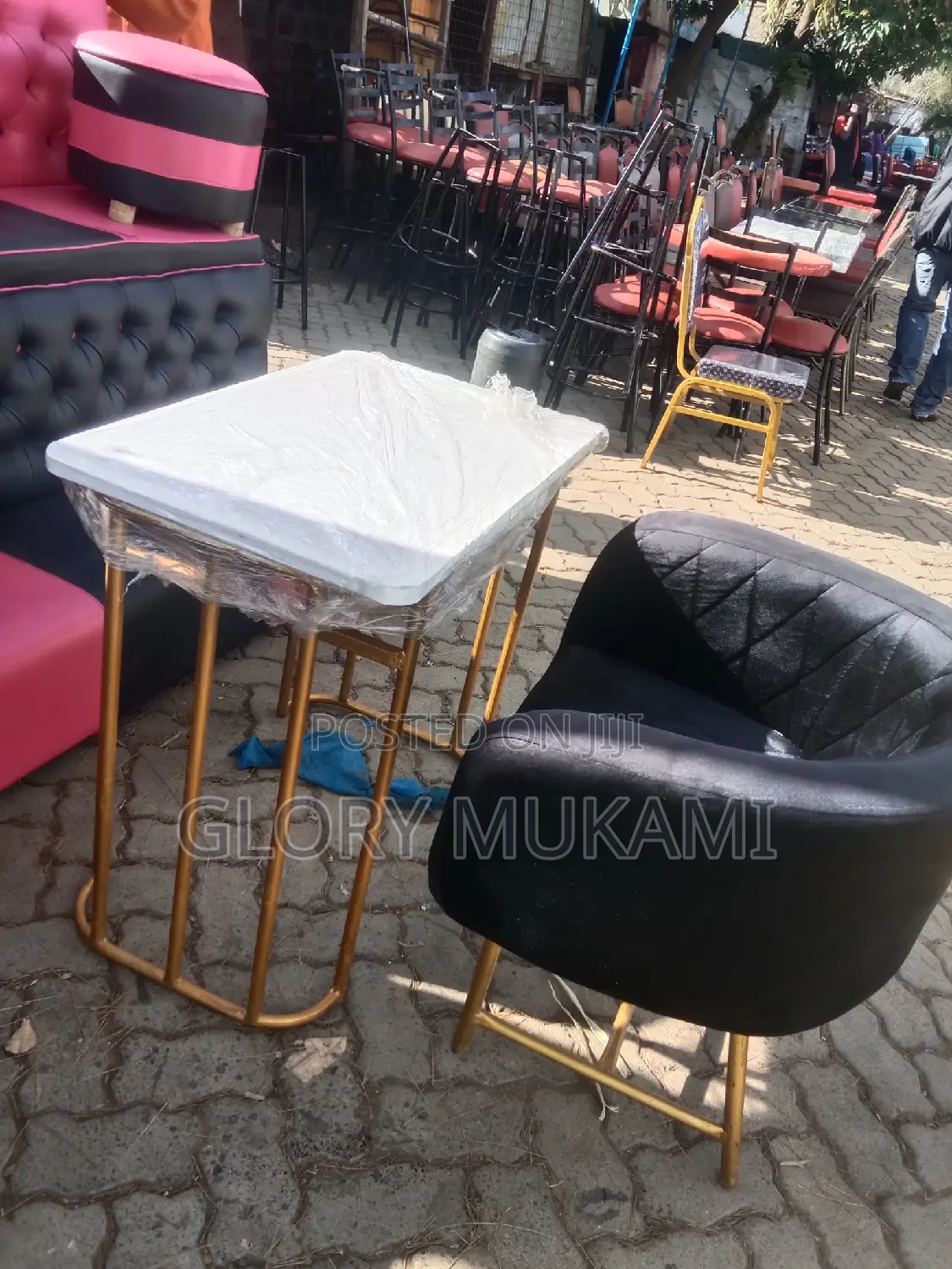 Manicure Chairs and Table
