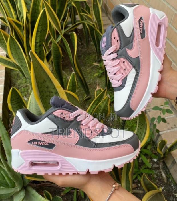 Airmax 90nike Air Max 90 - Grey/Pink Sneakers - thumbnail 3