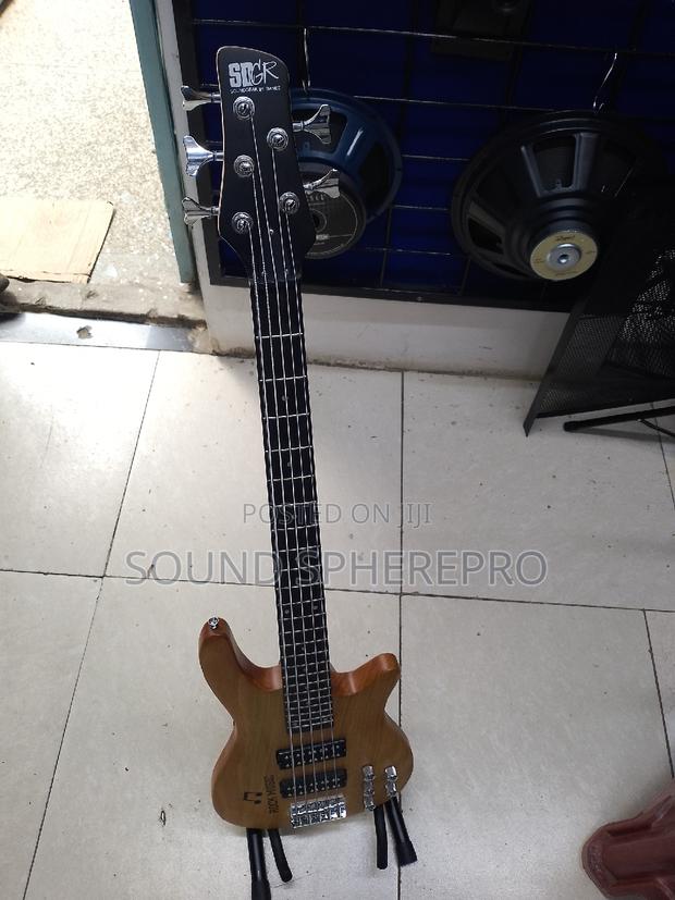 SDGR Ibanez 5 String Passive Bass Guitar Plus Stand - main view