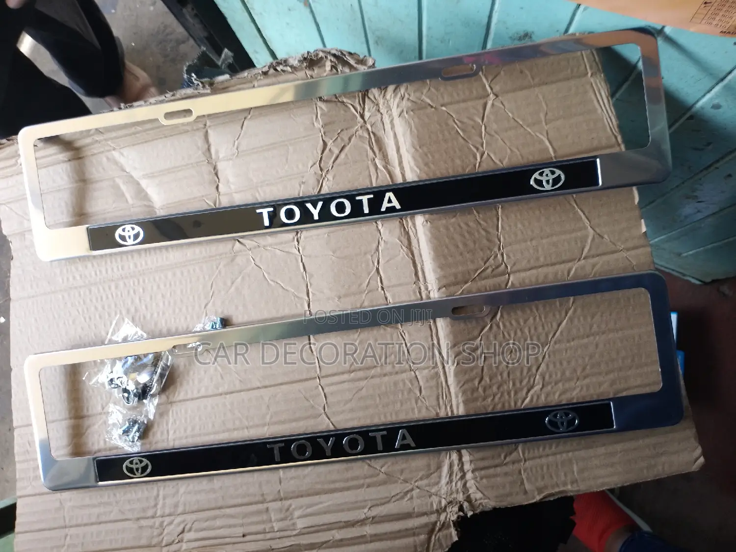 2pc Oblong Mazda,Subaru,Toyota Metallic Plates Mount Oblong
