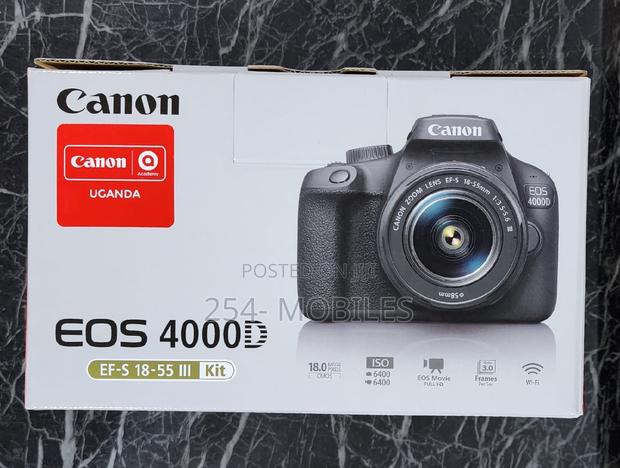Canon EOS 4000D DSLR Camera and EF-S 18-55 Mm