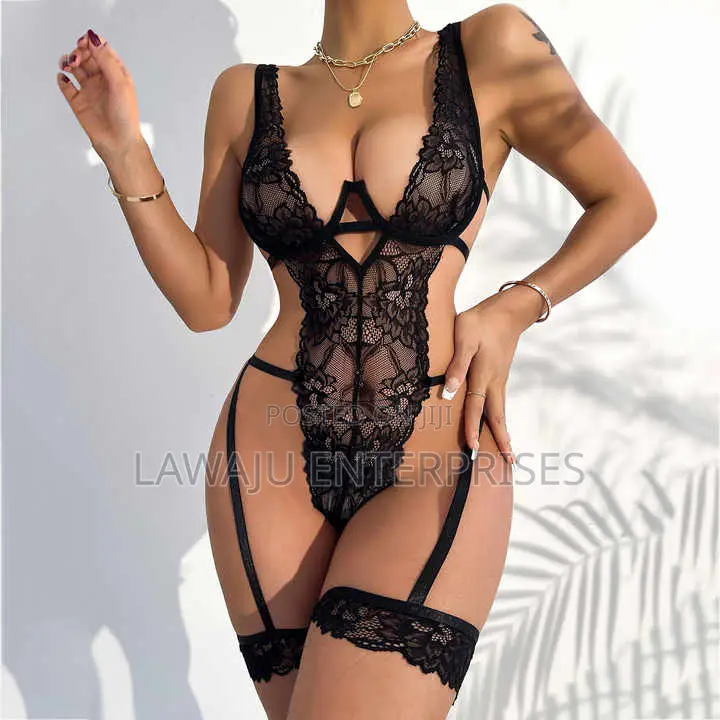 Floral Black Sexy Lace Lingerie